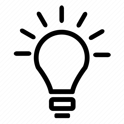 Bulb light, idea, lamp icon - Download on Iconfinder