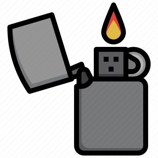 Lighter, zippo, fire, camping icon - Download on Iconfinder