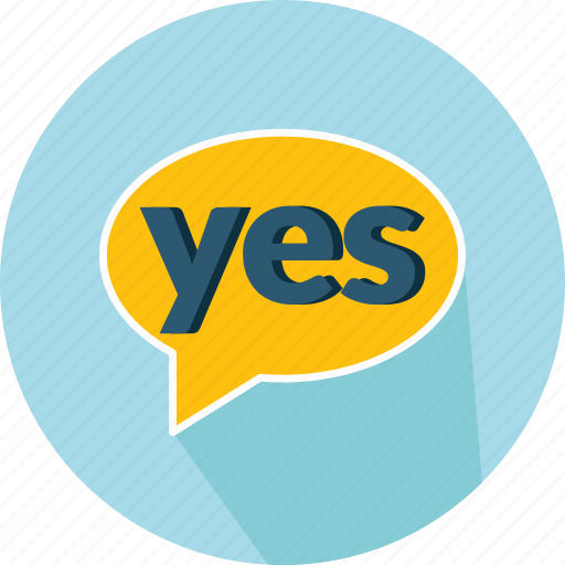Chat, comment, interface, social, speech bubble, talk, yes icon - Download on Iconfinder