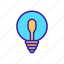 bulb, contour, electricity, idea, light 