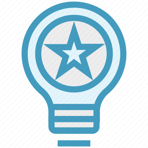 Bulb, energy, idea, light, light bulb, star, tip icon - Download on Iconfinder