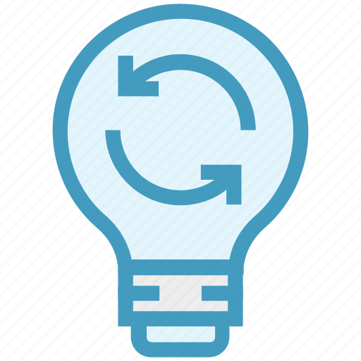 Bulb, energy, idea, light, light bulb, loading, sync icon - Download on Iconfinder