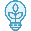 bulb, energy, idea, leaves, light, light bulb, nature