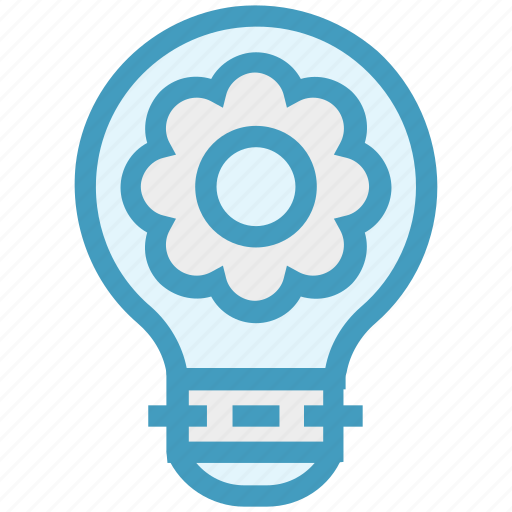 Bulb, energy, flower, idea, light, light bulb, plant icon - Download on Iconfinder