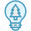 bulb, energy, idea, light, light bulb, nature, tree 