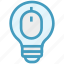 bulb, device, energy, idea, light, light bulb, mouse 