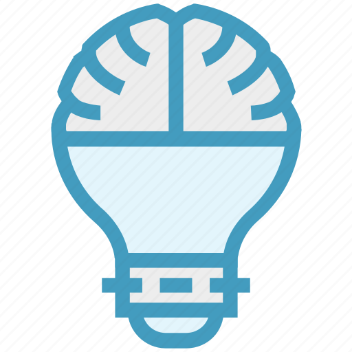 Brain, bulb, creative thinking, energy, idea, light, light bulb icon - Download on Iconfinder