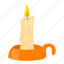 candle, candlestick, cartoon, fire, flame, object, wax 