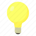bulb, cartoon, concept, electricity, energy, idea, object
