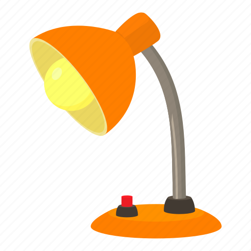 Cartoon, desk, equipment, lamp, object, office, table icon - Download on  Iconfinder