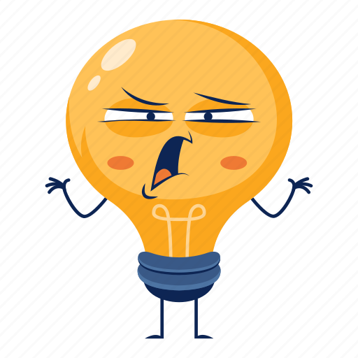 Lamp, sad, angry, furniture, emotion, home, light icon - Download on Iconfinder