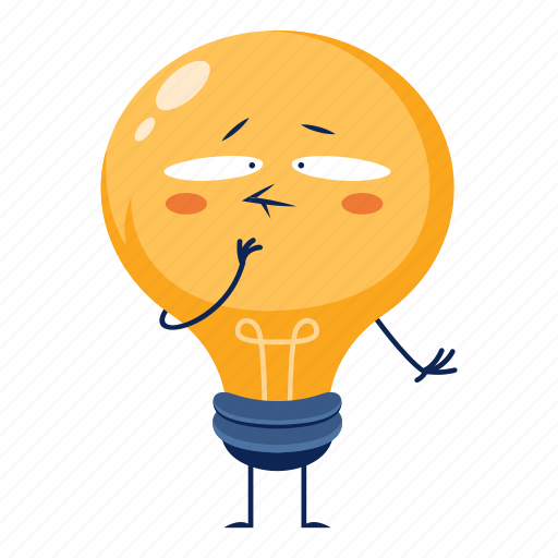 Lamp, what, energy, idea, emoji, light, electric icon - Download on Iconfinder