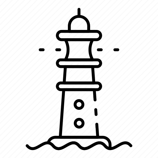 House, lighthouse, logo, nature, sea, style, water icon - Download on Iconfinder