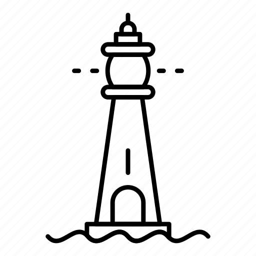 Glass, house, lighthouse, man, piece, silhouette, summer icon - Download on Iconfinder