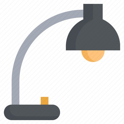 Desk, lamp, illumination, furniture, household, light icon - Download on Iconfinder