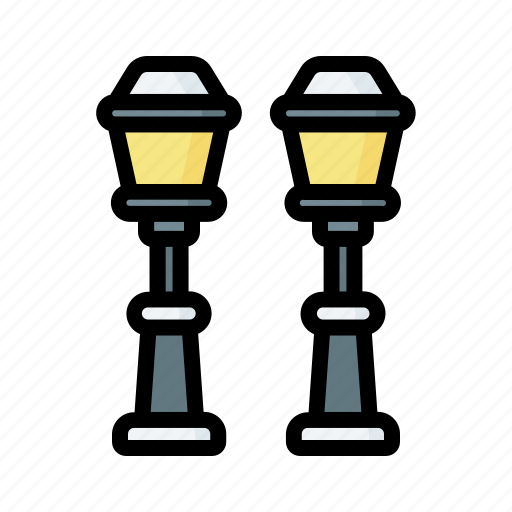 Lamp, light, outdoor, post, street icon - Download on Iconfinder