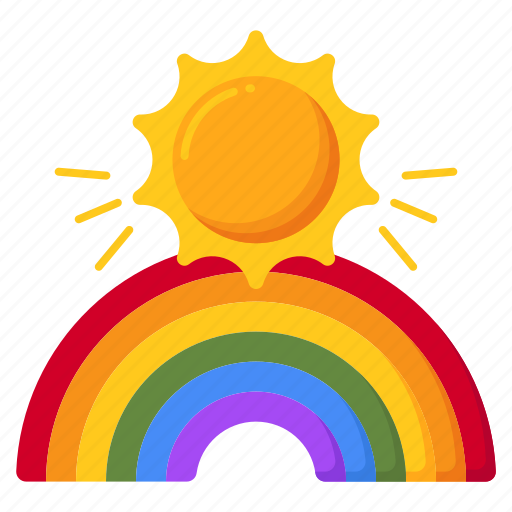 Rainbow, effect, weather, wave, sun icon - Download on Iconfinder