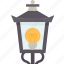 post, lantern, street, lamp, night 