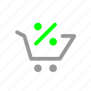 cart, shopping, ecommerce, market, discount, offer, cart icon