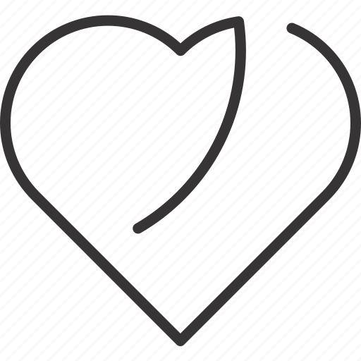 Heart, line, love, valentine icon - Download on Iconfinder