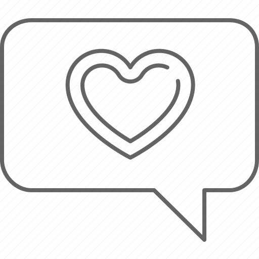 Chat, favourite, heart, like, love, message, text icon - Download on Iconfinder