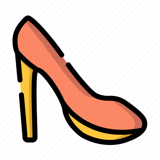 High, heels, heel, woman, footwear, fashion icon - Download on Iconfinder