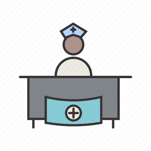 Nurse, receptionist, clinic, healthcare icon - Download on Iconfinder