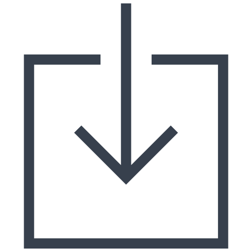 Arrow, down, download, direction, move icon - Free download