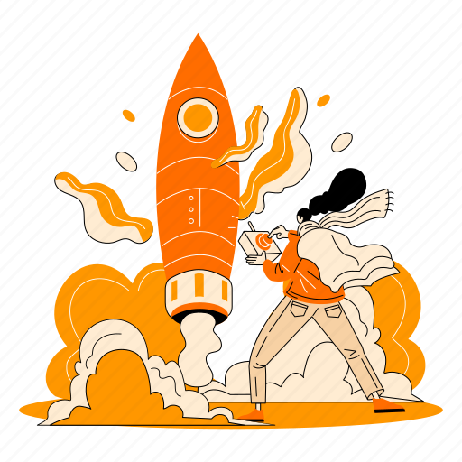 Start, up, startup, launch illustration - Download on Iconfinder