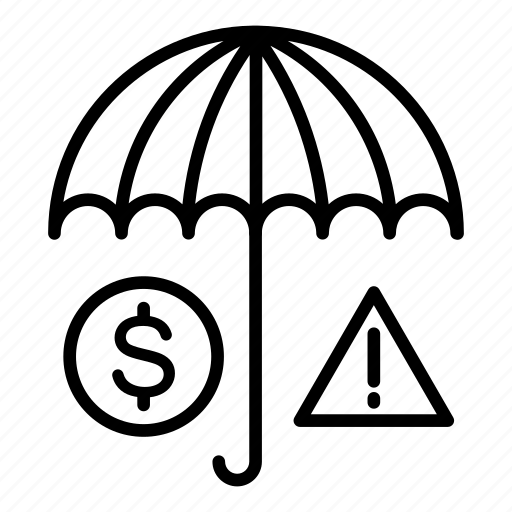 Bank, danger, risk, umbrella icon - Download on Iconfinder