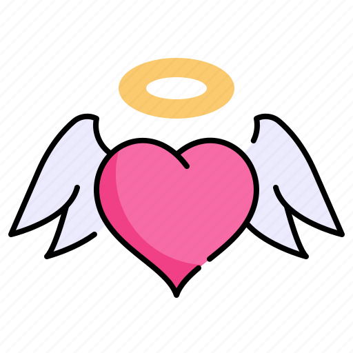 Valentine, angel, heart, fairy icon - Download on Iconfinder