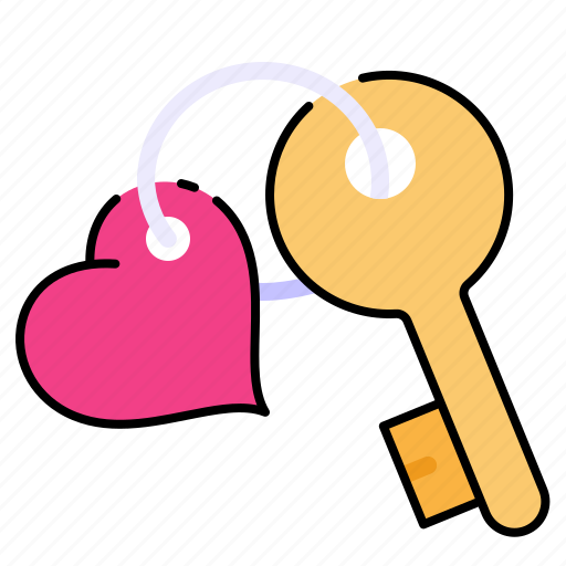 Key, love, romance, valentine icon - Download on Iconfinder