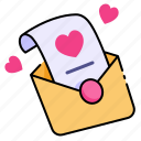 love letter, romance, message, mail
