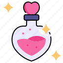 love potion, magic, valentines day, flask