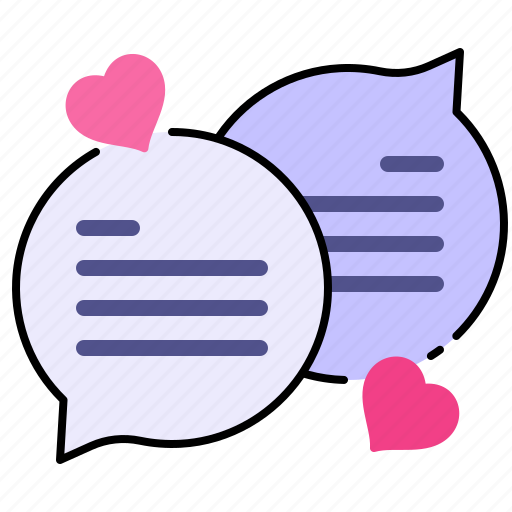 Communication, love masssage, speech bubble, romantic icon - Download on Iconfinder