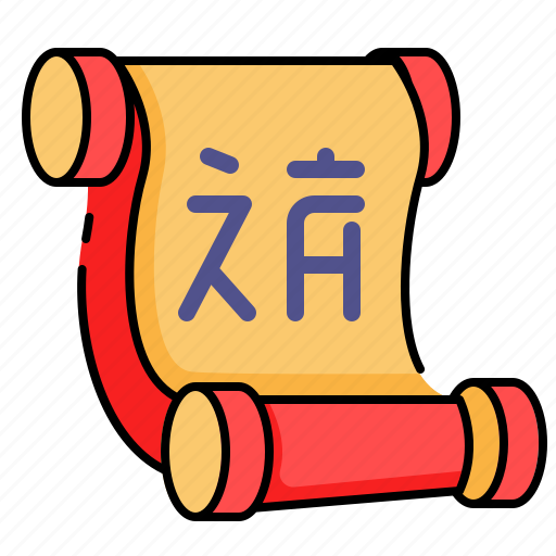 Scroll, letter, paper, chinese icon - Download on Iconfinder
