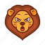 angry, emoticon, lion, mad, wild 