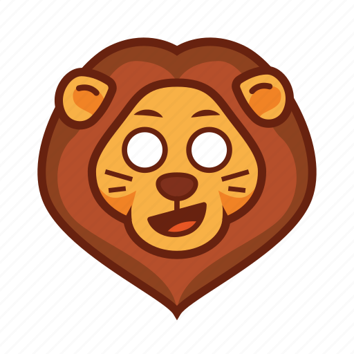 Amazed, emoticon, lion, shocked icon - Download on Iconfinder