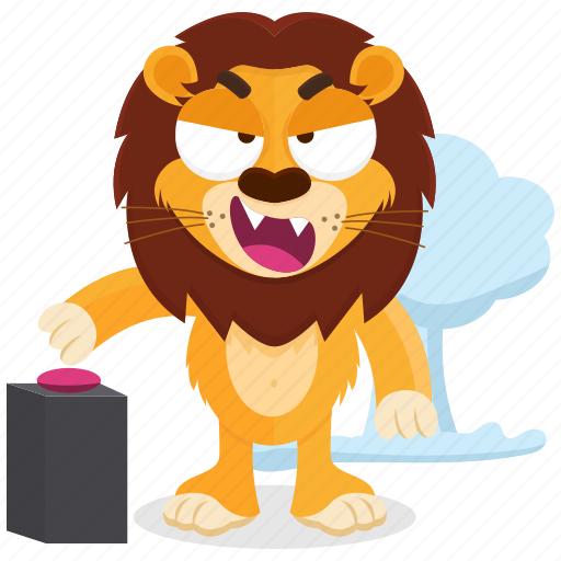 Emoji, emoticon, explosion, lion, smiley, sticker icon - Download on Iconfinder