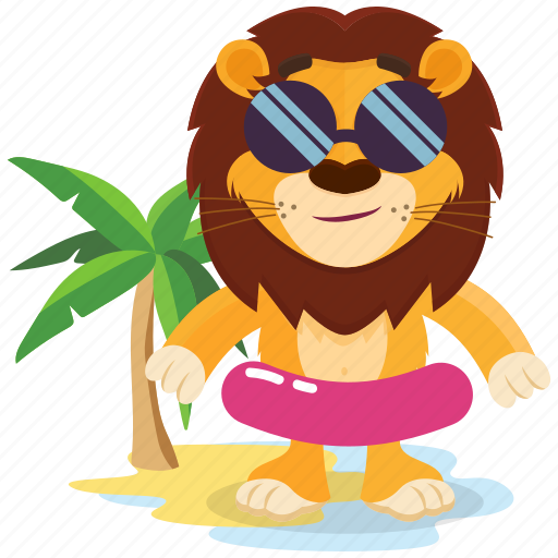 Emoji, emoticon, island, lion, smiley, sticker icon - Download on Iconfinder