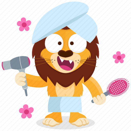 Beauty, emoji, emoticon, lion, smiley, sticker, wellness icon - Download on Iconfinder