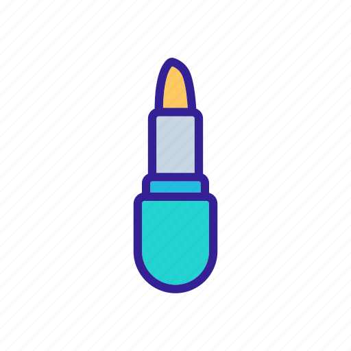 Balm, cosmetic, female, lip, lipstick, open, oval icon - Download on Iconfinder