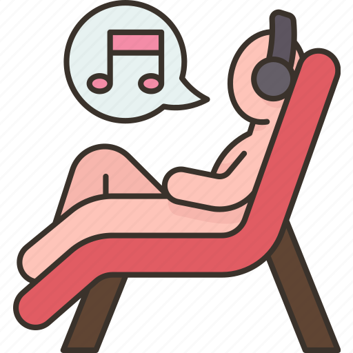Listening, music, relax, leisure, rest icon - Download on Iconfinder