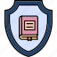 protect, book, notebook, read, secure, unlock, icon 