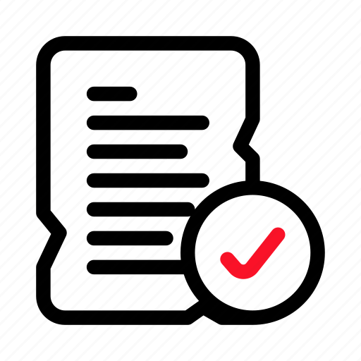 File, approve, old, document, accept icon - Download on Iconfinder