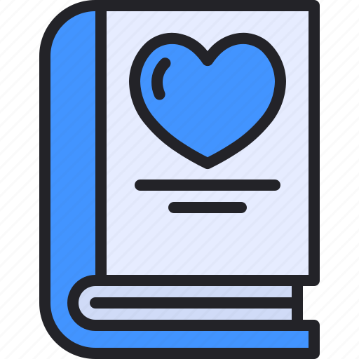 Book, notebook, love, romance, heart icon - Download on Iconfinder