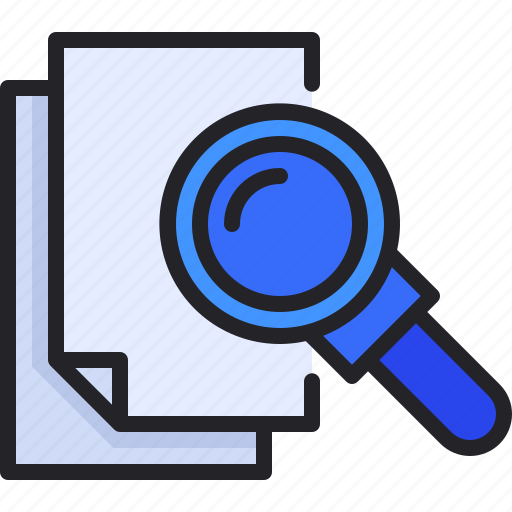 File, document, search, preview, investigation icon - Download on Iconfinder