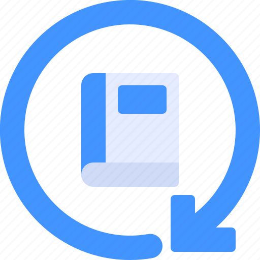 Book, knowledge, recycle, reload, study icon - Download on Iconfinder
