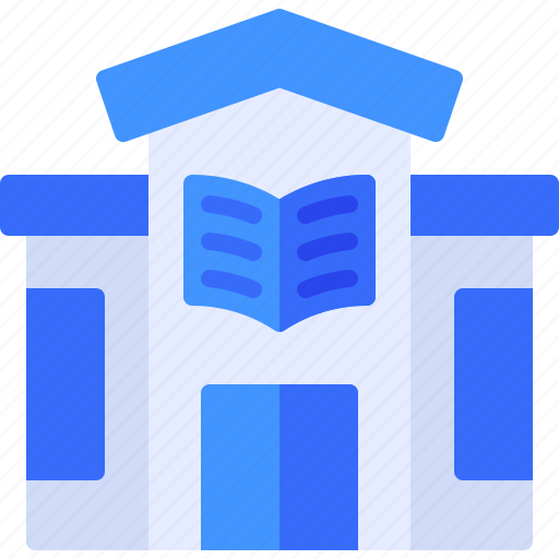 Library, bookstore, book, education, building icon - Download on Iconfinder