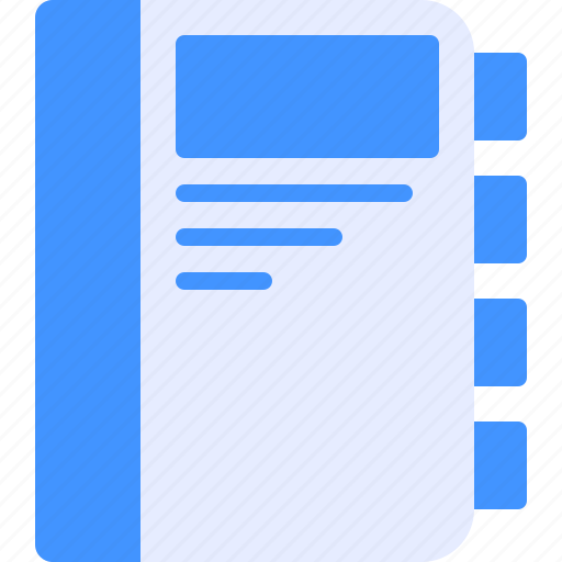 Notebook, book, agenda, education, bookmark icon - Download on Iconfinder